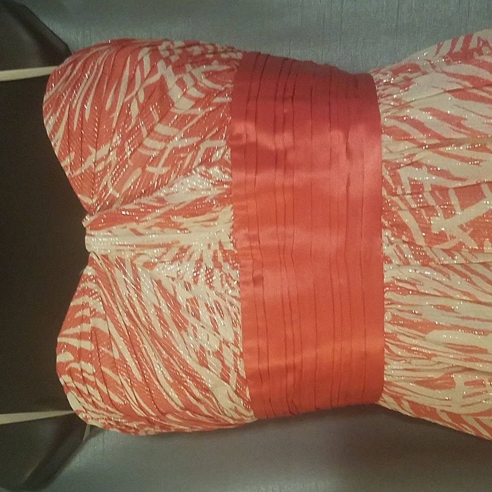 NWT BCBG Ladies Raspberry Size 8 Strapless Short Dress